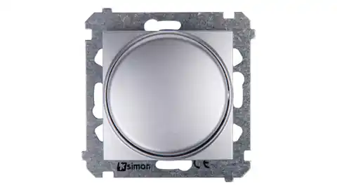 ⁨Simon 54 Ściemniacz naciskowo-obrotowy 20-500W srebrny mat DS9T.01/43⁩ w sklepie Wasserman.eu