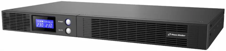 Zasilacz UPS RACK 19 POWERWALKER LINE-INTERACTIVE 500VA 1RU 4X IEC OUT, USB-HID/RS-232(VI 500 R1U) Promocja w sklepie Wasserman.eu