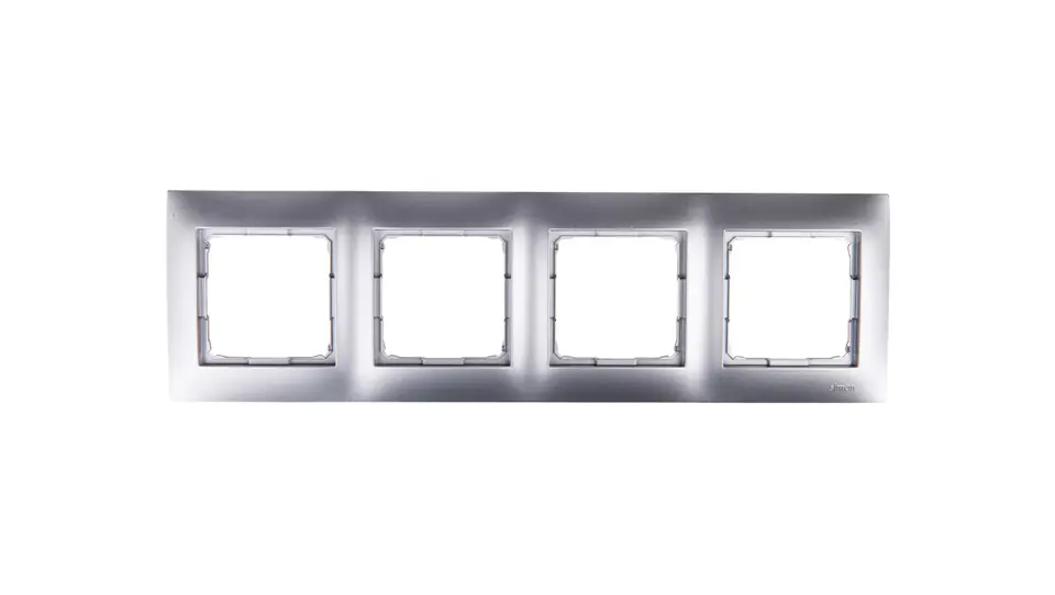 ⁨Simon 54 Premium Quadruple frame silver matt /for plasterboard/ DRK4/43⁩ at Wasserman.eu