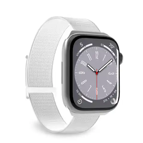 ⁨PURO Nylon Sport - Pasek do Apple Watch 42/44/45/49 mm (Biały)⁩ w sklepie Wasserman.eu
