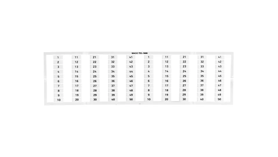⁨Markers WMB 2x 1-50 793-5666 /5pcs.⁩ at Wasserman.eu