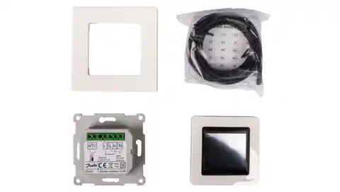 ⁨Thermostat DEVIreg Touch 230V 16A 5-45C IP21 weiß 140F1064⁩ im Wasserman.eu