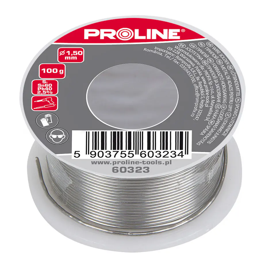 ⁨60322 Soldering Binder 1.0mm Spool 100g Blister⁩ at Wasserman.eu