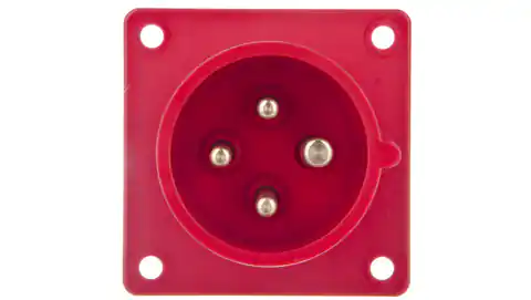 ⁨Wtyczka tablicowa 16A 4P 400V czerwona IP44 614-6⁩ w sklepie Wasserman.eu