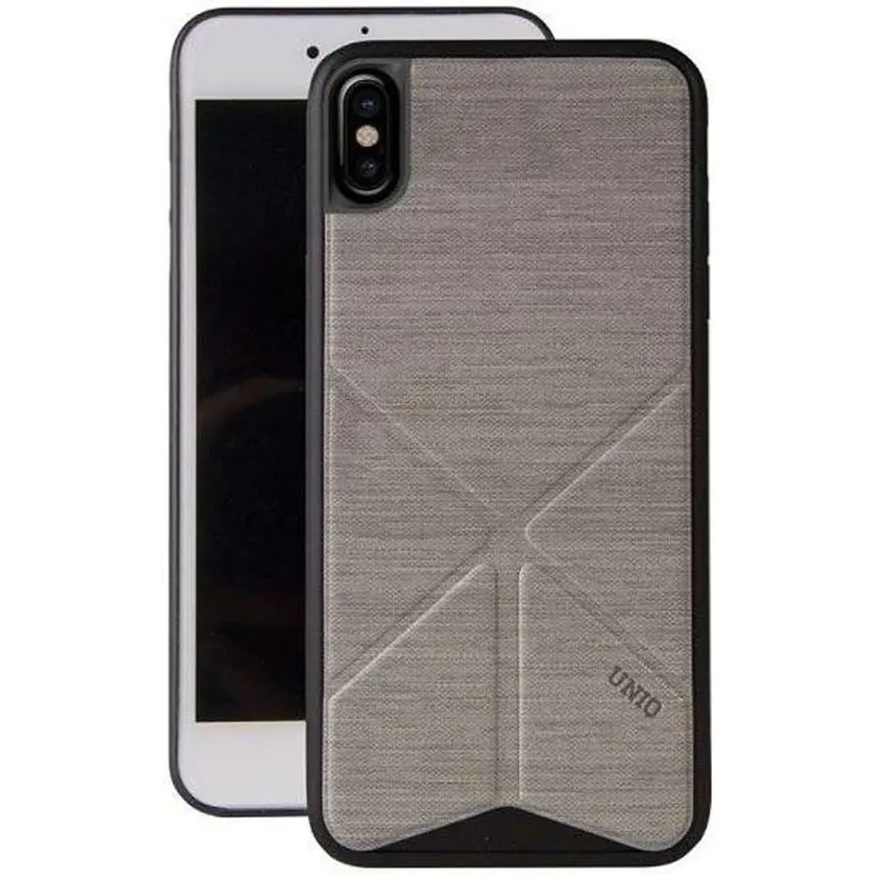 ⁨UNIQ etui Transforma Ligne iPhone X/C szary/ash grey⁩ w sklepie Wasserman.eu