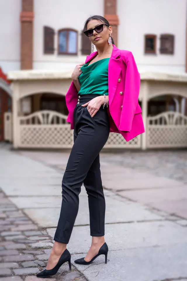 ⁨Spodnie Elegant Black rozmiar - L⁩ w sklepie Wasserman.eu