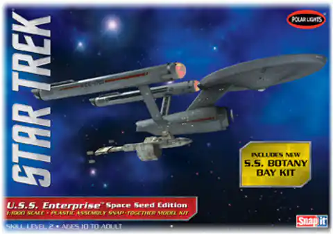 ⁨Model Plastikowy Do Sklejania Polar Lights (USA) - Star Trek TOS USS Enterprise Space Seed⁩ w sklepie Wasserman.eu