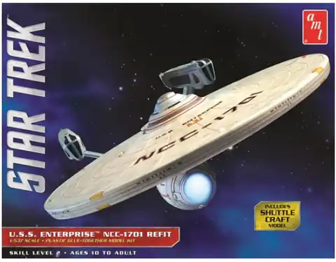 ⁨Model plastikowy - Star Trek USS Enterprise NCC-1701 Refit 1:537 - AMT⁩ w sklepie Wasserman.eu