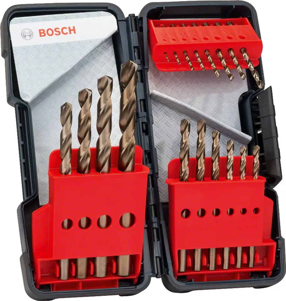 ⁨BOSCH HSS-CO METAL DRILL BIT SET 18pcs. TOUGHBOX⁩ at Wasserman.eu