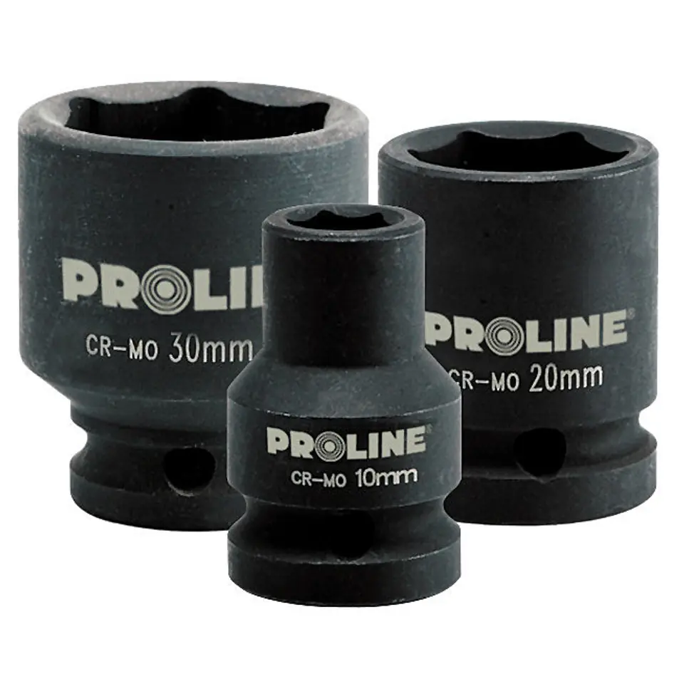 ⁨Impact socket 6-point cr-mo 1/2" 17 mm proline⁩ at Wasserman.eu