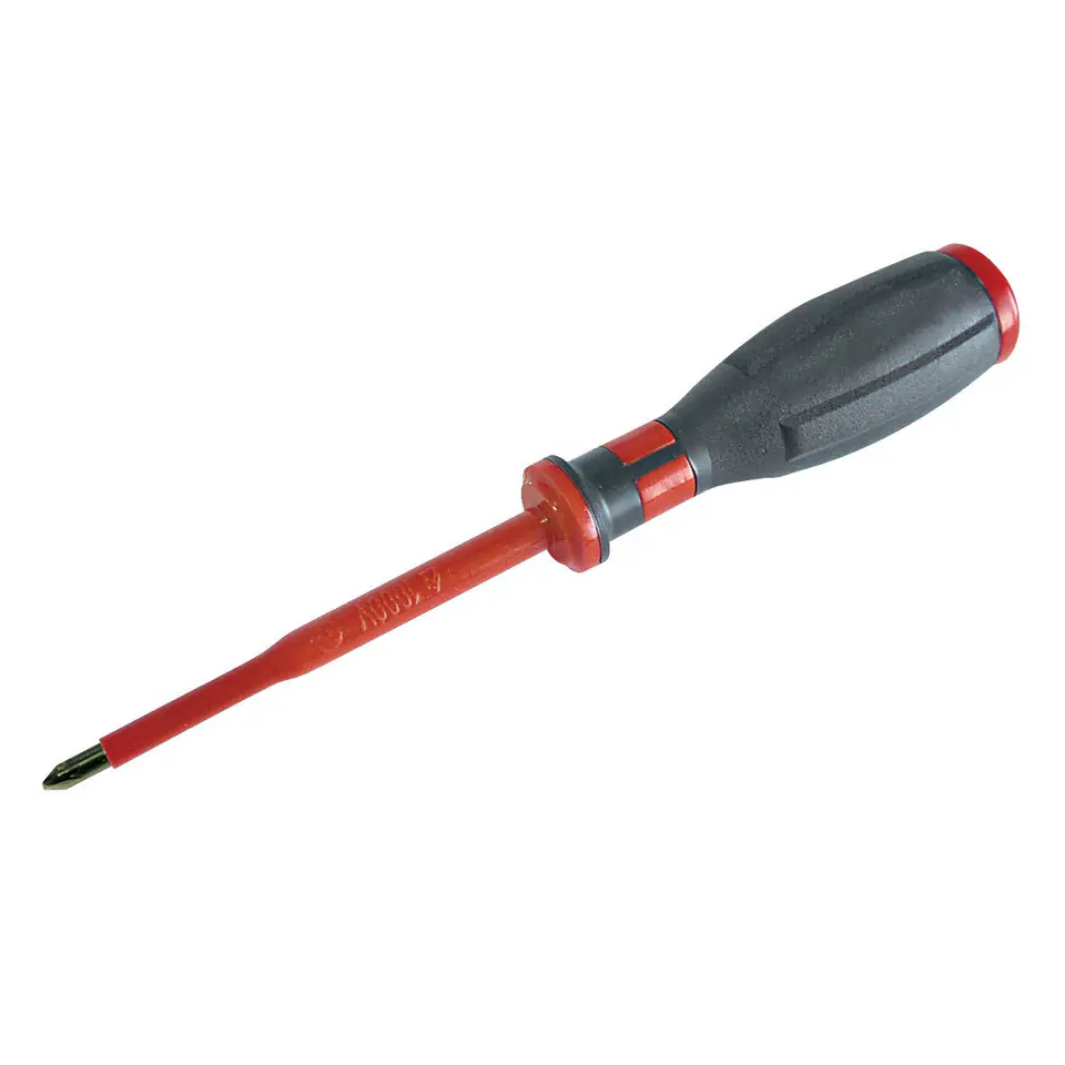⁨ZR10537 Electro-technical screwdriver Soft Touch PH no.1/80mm, pendant⁩ at Wasserman.eu