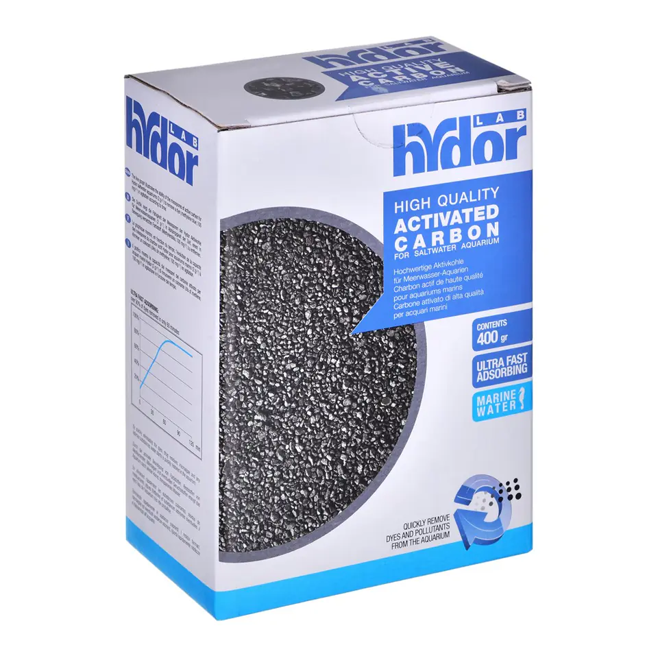 HYDOR ACTIVATED CARBON Węgiel aktywny Reef 400g w sklepie Wasserman.eu