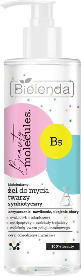 ⁨Bielenda Beauty Molecules.Molekularny Żel do mycia twarzy - do cery odwodnionej i wrażliwej 195g⁩ w sklepie Wasserman.eu