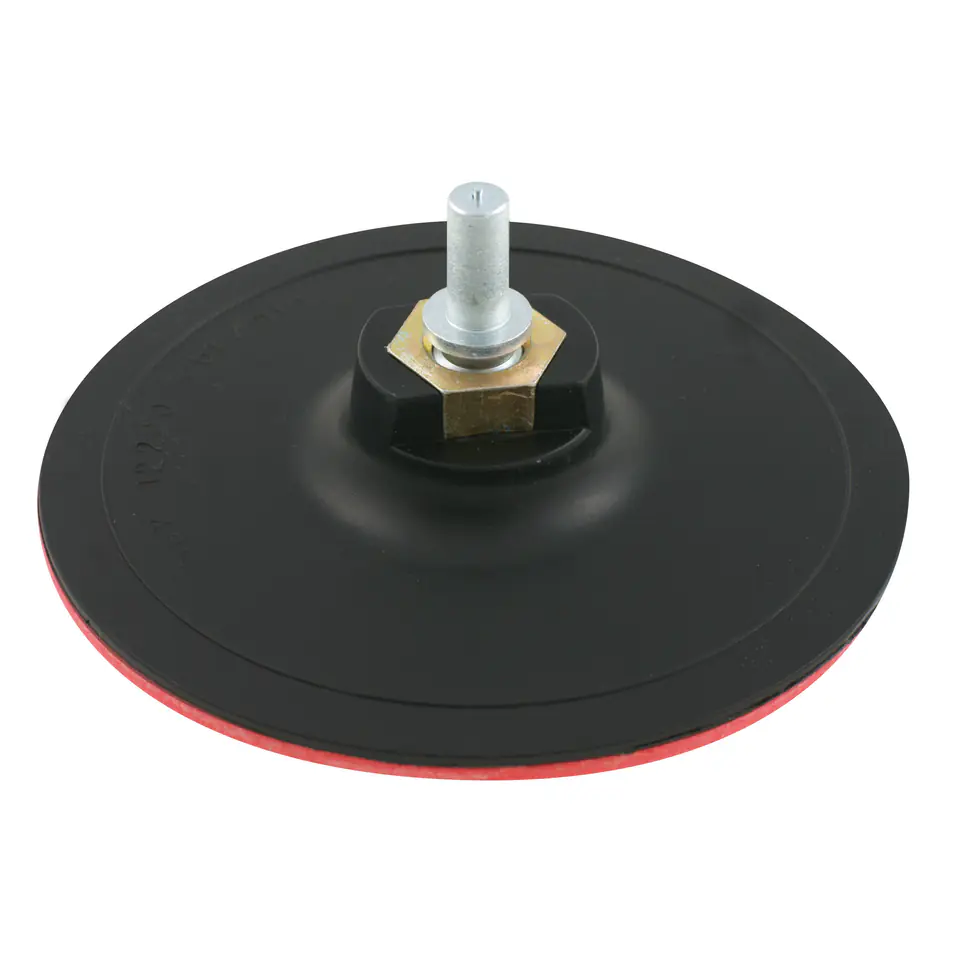 ⁨27037 Rubber disc 125mm with M14 thread with Velcro and drill adapter, Proline⁩ at Wasserman.eu