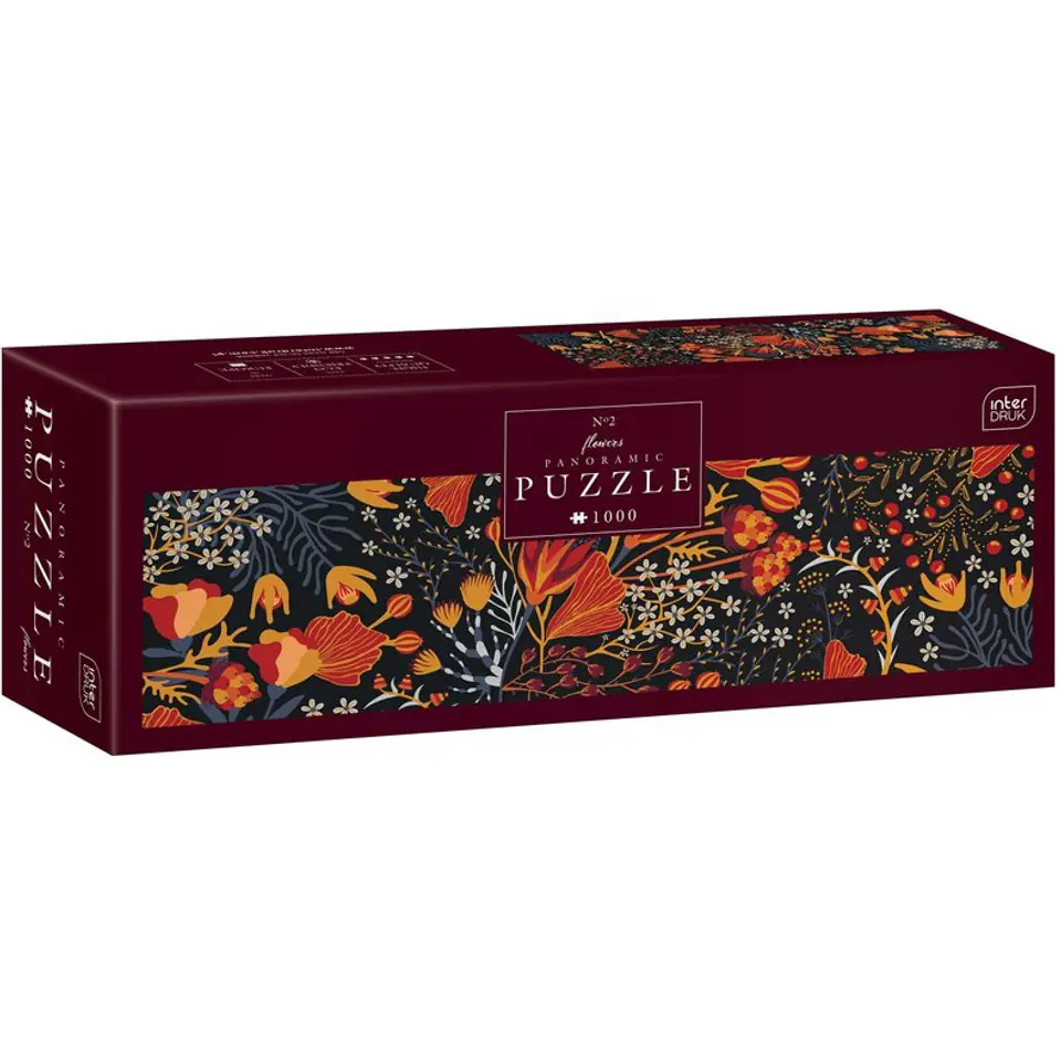 ⁨Puzzle panoramiczne 1000 Flowers 2 PUZPA1000FL2 INTERDRUK⁩ w sklepie Wasserman.eu