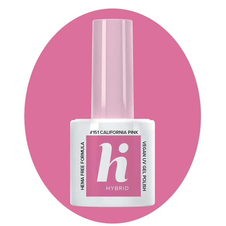 ⁨Hi Hybrid HEMA Free Lakier hybrydowy Palm Springs #151 California Pink 5ml⁩ w sklepie Wasserman.eu