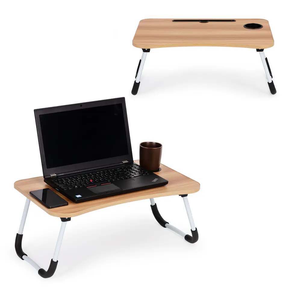 ⁨Podstawka pod laptopa stolik do łóżka 60x40 cm ModernHome⁩ w sklepie Wasserman.eu