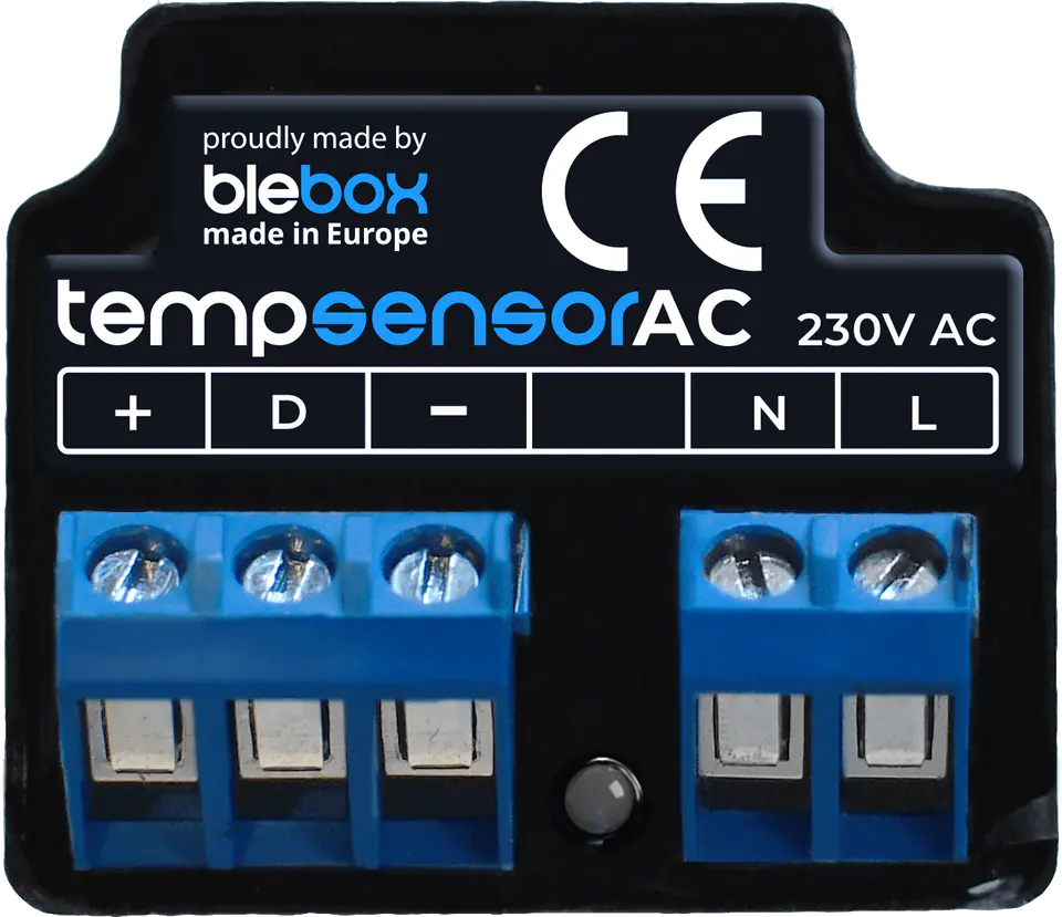 ⁨BLEBOX tempsensorAC - TERMOMETR WIFI DO 4 CZUJNIKÓW TEMPERATURY⁩ w sklepie Wasserman.eu