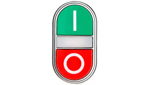 ⁨Napęd przycisku podwójny zielony/czerwony /O-I/ z podświetleniem z samopowrotem LPCBL7223⁩ w sklepie Wasserman.eu