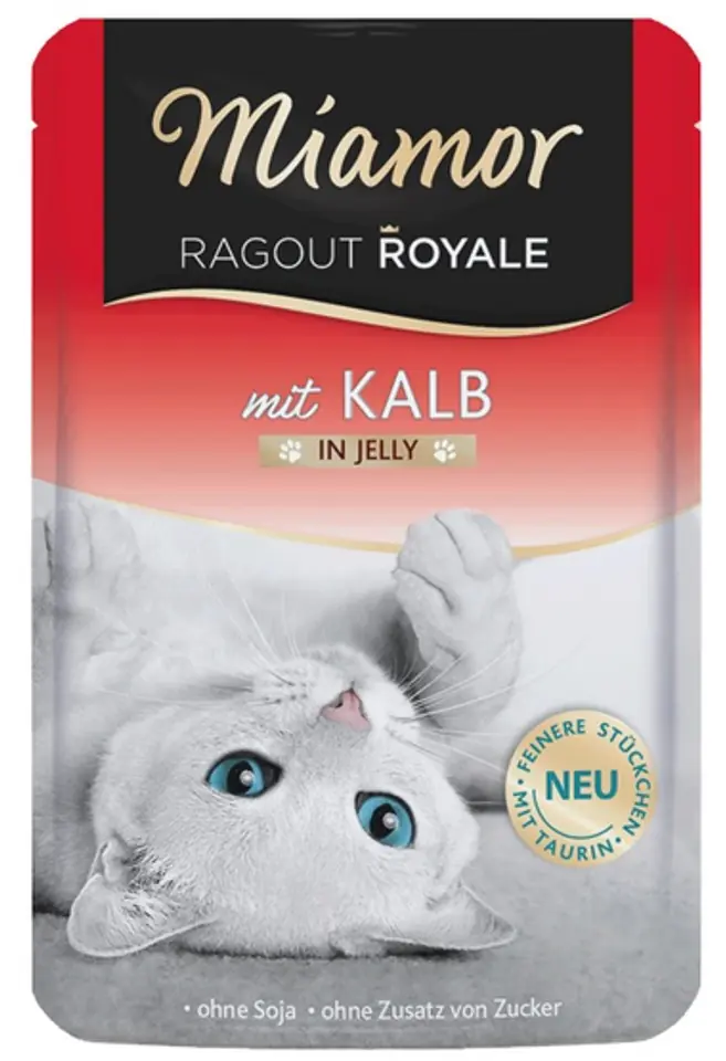 ⁨Miamor Ragout Royale z cielęciną w galaretce saszetka 100g⁩ w sklepie Wasserman.eu