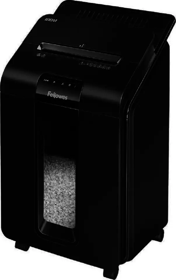 ⁨Fellowes AutoMax 100M paper shredder Particle-cut shredding 22 cm Black⁩ at Wasserman.eu