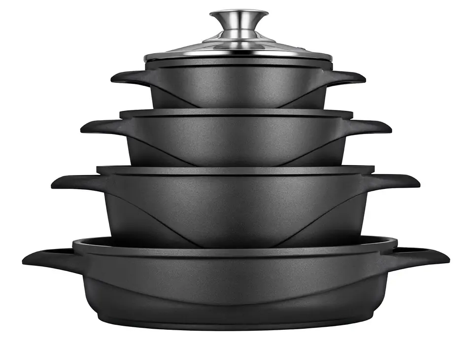Smile MGK-17 soup pot Black Aluminium at Wasserman.eu