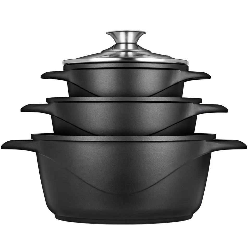 Smile MGK-18 soup pot Black Aluminium at Wasserman.eu