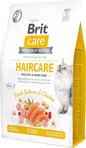 ⁨BRIT Care Cat Grain-Free Haircare - dry cat food - 2 kg⁩ at Wasserman.eu