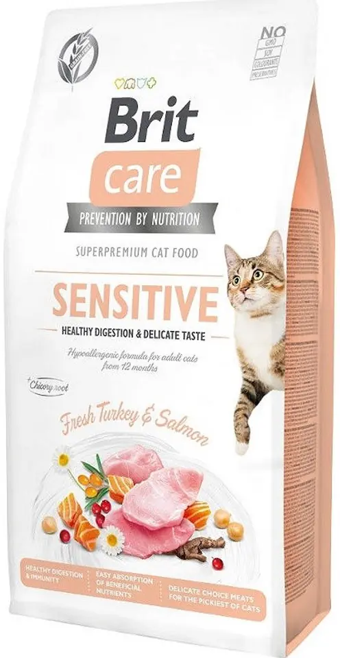 ⁨BRIT Care Grain-Free Sensitive Turkey&Salmon - dry cat food - 7 kg⁩ at Wasserman.eu