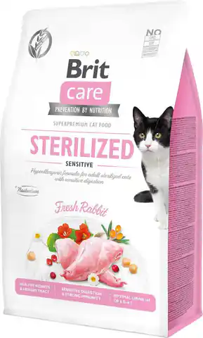 ⁨Brit Care Cat G-F Sterilized Sensitive 2kg⁩ w sklepie Wasserman.eu