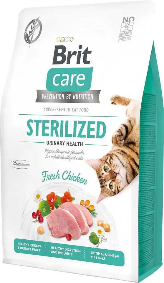 ⁨BRIT Care Grain-Free Sterilized Urinary - dry cat food -  2 kg⁩ at Wasserman.eu