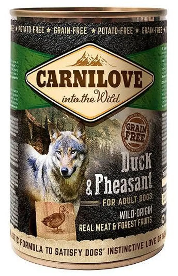 ⁨CARNILOVE Into the Wild Duck&Pheasant - Wet dog food - 400 g⁩ at Wasserman.eu