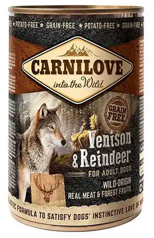 ⁨CARNILOVE Into the Wild Venison&Reindeer - Nassfutter für Hunde - 400 g⁩ im Wasserman.eu