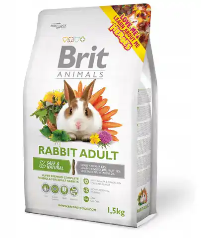 ⁨Brit Animals Rabbit ADULT COMPLETE 1,5kg⁩ w sklepie Wasserman.eu
