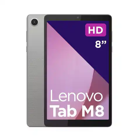 ⁨Lenovo Tab M8 32 GB 20.3 cm (8") Mediatek 3 GB Wi-Fi 5 (802.11ac) Android 12 Grey⁩ at Wasserman.eu