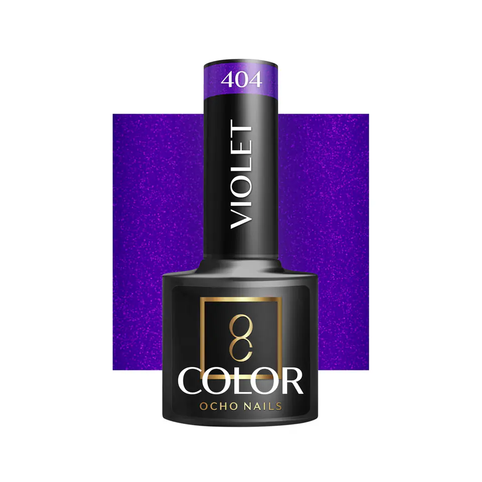 ⁨OCHO NAILS Lakier hybrydowy violet 404 -5 g⁩ w sklepie Wasserman.eu