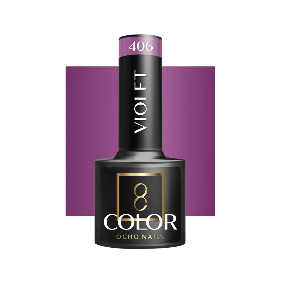 ⁨OCHO NAILS Lakier hybrydowy violet 406 -5 g⁩ w sklepie Wasserman.eu