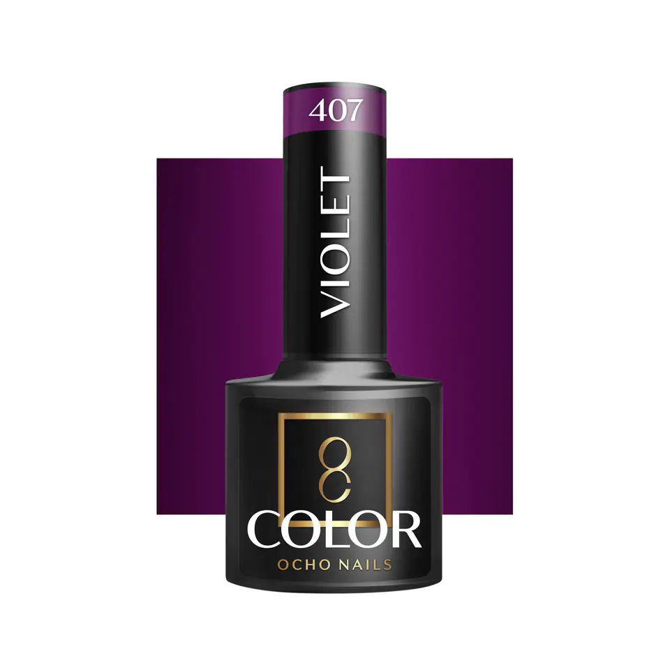 ⁨OCHO NAILS Lakier hybrydowy violet 407 -5 g⁩ w sklepie Wasserman.eu