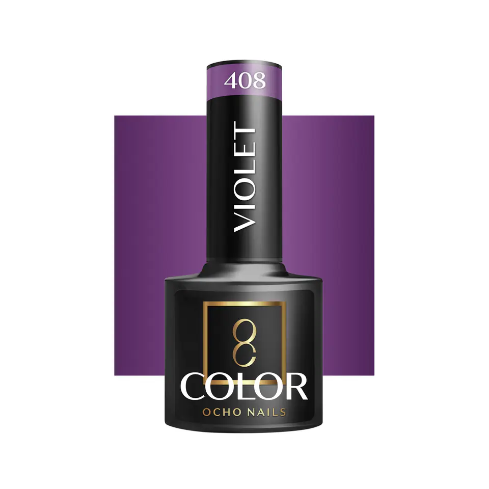 ⁨OCHO NAILS Lakier hybrydowy violet 408 -5 g⁩ w sklepie Wasserman.eu