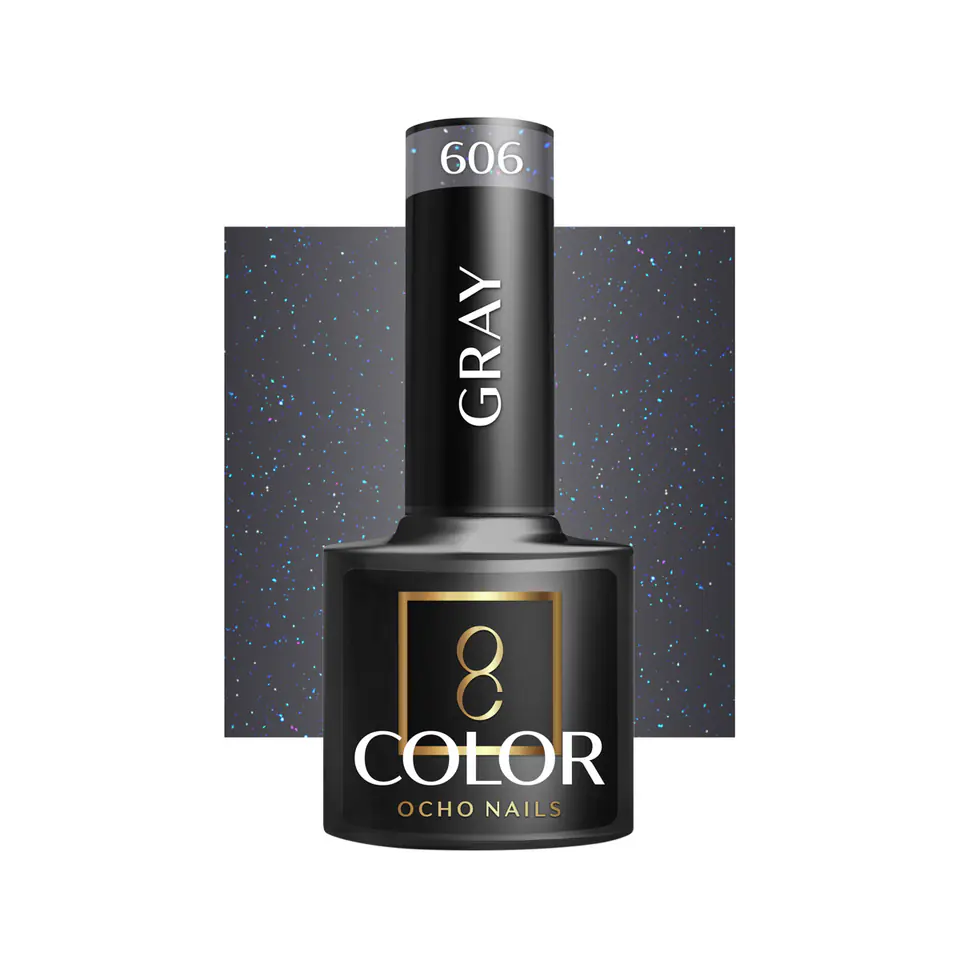 ⁨OCHO NAILS Lakier hybrydowy gray 606 -5 g⁩ w sklepie Wasserman.eu