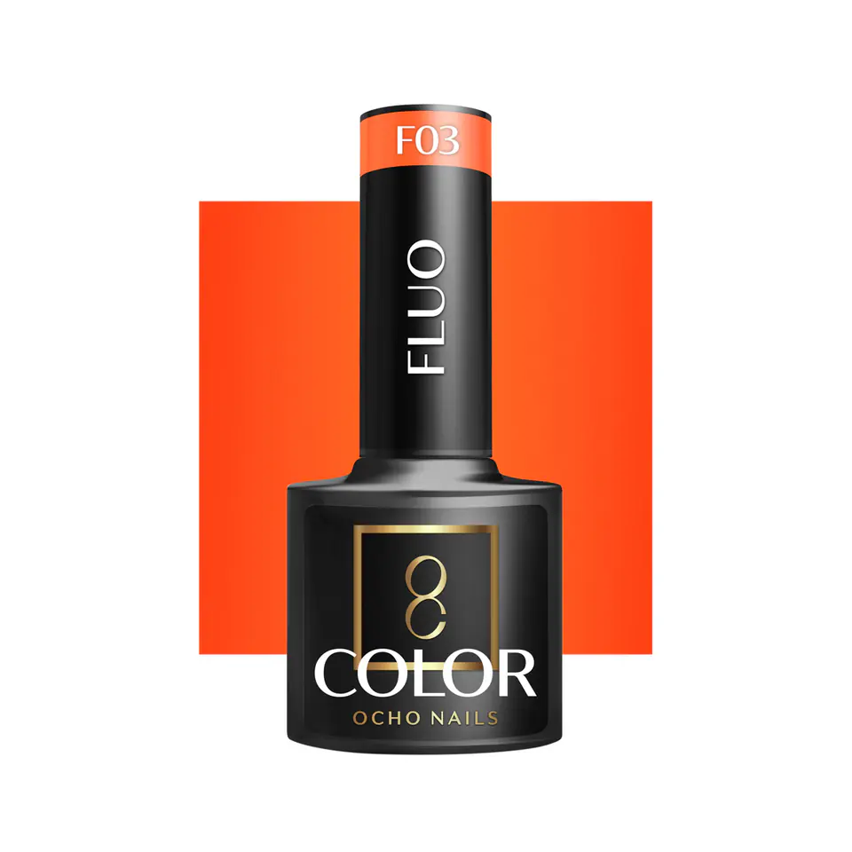 ⁨OCHO NAILS Lakier hybrydowy fluo F03 -5 g⁩ w sklepie Wasserman.eu