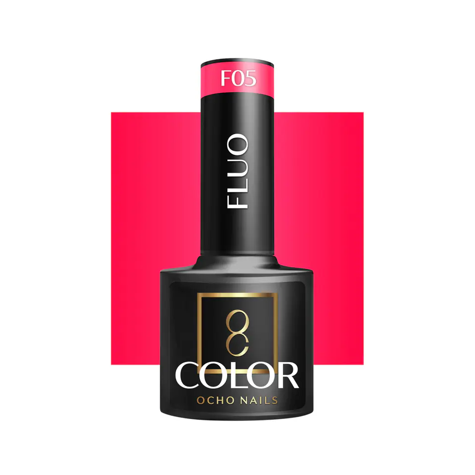 ⁨OCHO NAILS Lakier hybrydowy fluo F05 -5 g⁩ w sklepie Wasserman.eu