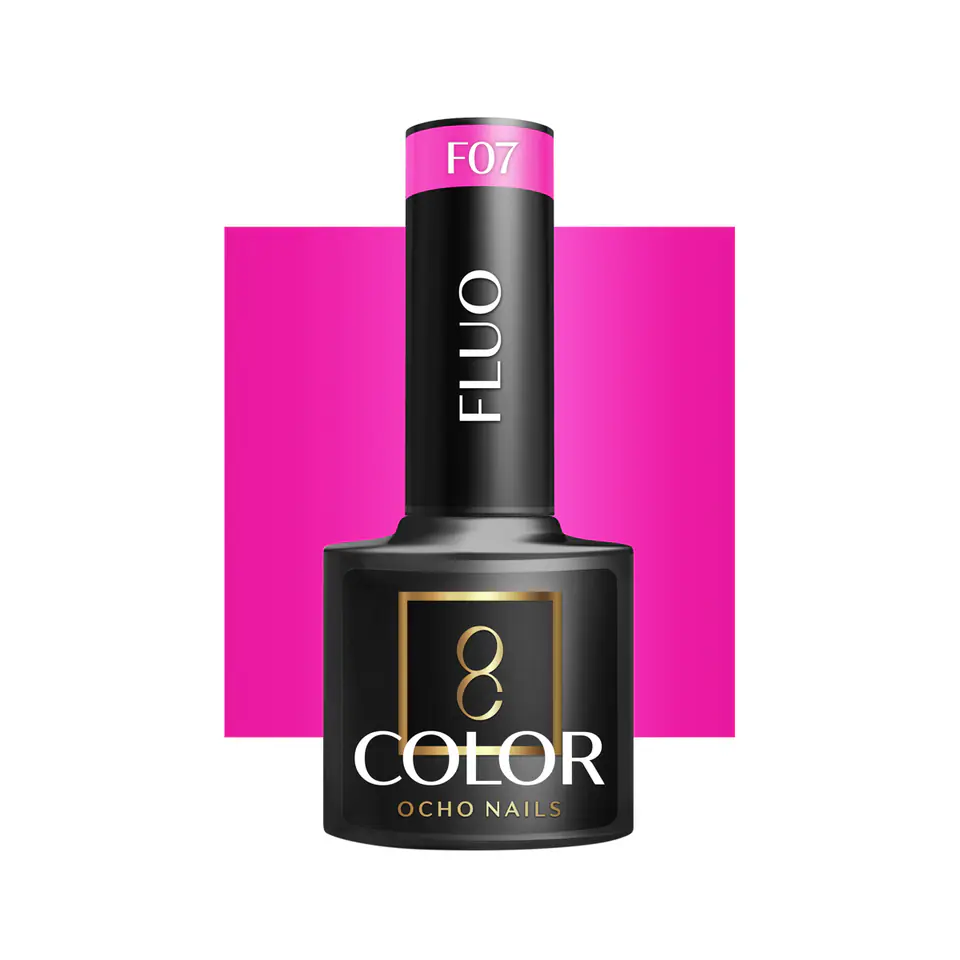 ⁨OCHO NAILS Lakier hybrydowy fluo F07 -5 g⁩ w sklepie Wasserman.eu