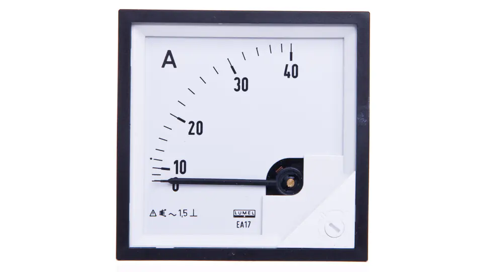 ⁨Ammeter analog panel mount 40A 72x72mm IP50 C3 K=90 st. EA17N E21100000000⁩ at Wasserman.eu
