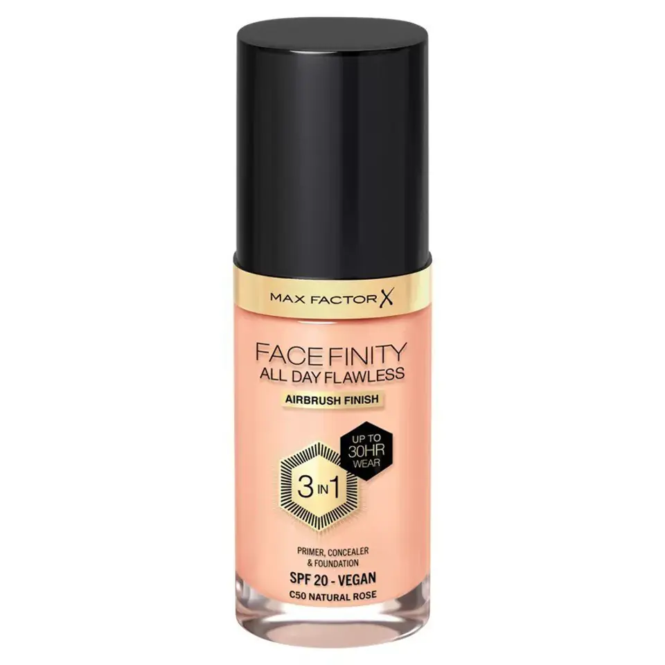 ⁨MAX FACTOR Podkład FACEFINITY All Day Flawless 3in1 nr C50 Natural Rose 30ml⁩ w sklepie Wasserman.eu