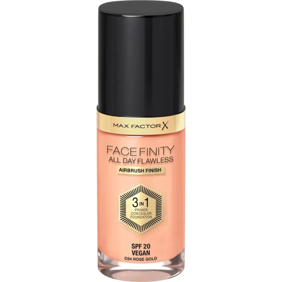 ⁨MAX FACTOR Podkład FACEFINITY All Day Flawless 3in1 nr C64 Rose Gold 30ml⁩ w sklepie Wasserman.eu