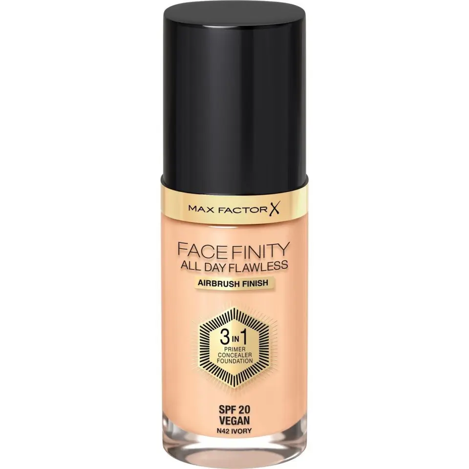 ⁨MAX FACTOR Podkład FACEFINITY All Day Flawless 3in1 nr N42 Ivory 30ml⁩ w sklepie Wasserman.eu