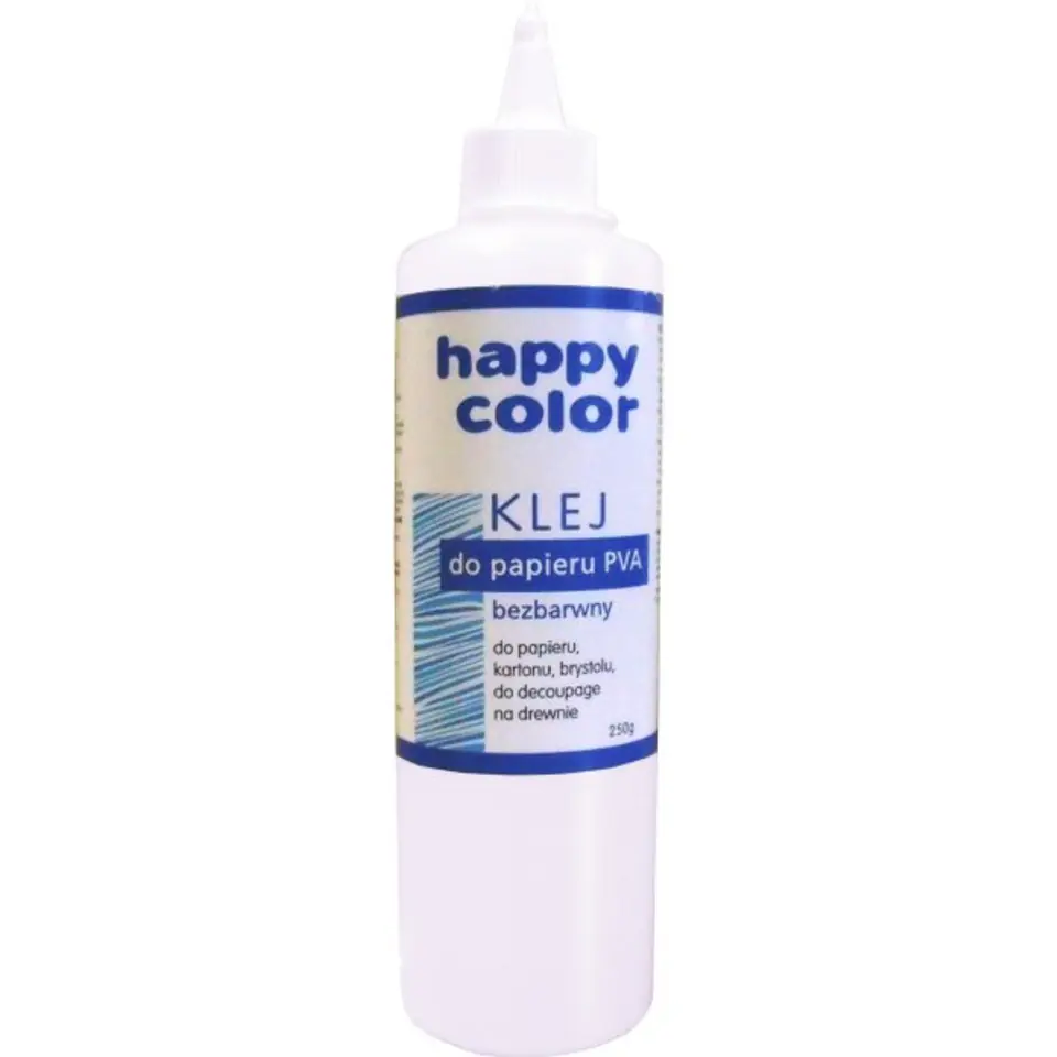 ⁨Klej do papieru PVA butelka 250gram HA 3430 0250 HAPPY COLOR⁩ w sklepie Wasserman.eu