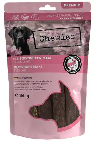 ⁨Chewies Meat Strips Maxi Jagnięcina 150g⁩ w sklepie Wasserman.eu
