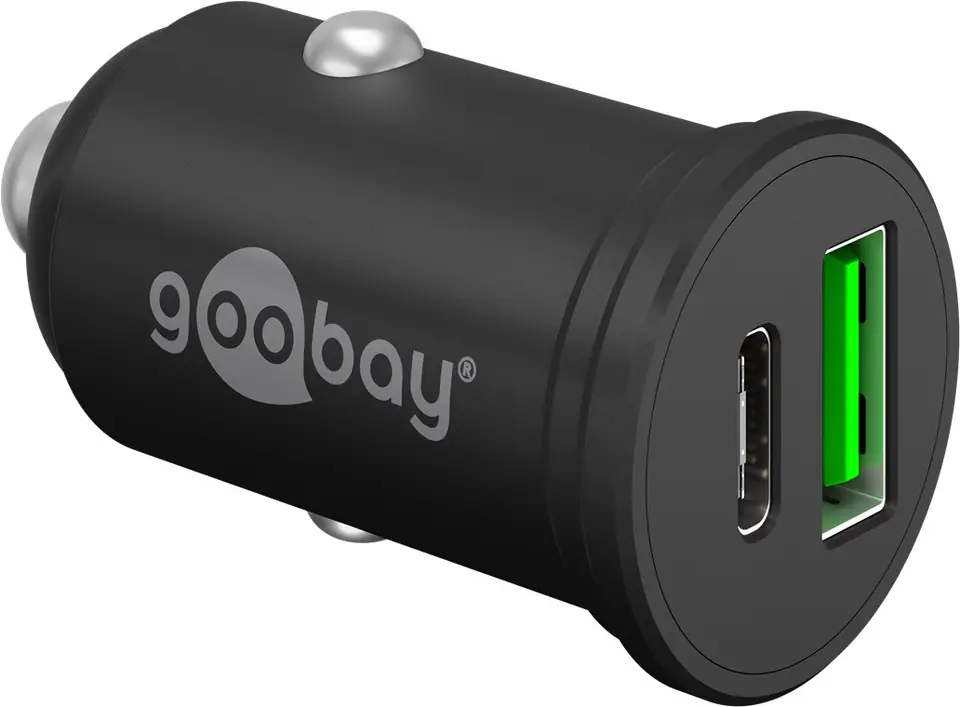Ładowarka samochodowa USB USB-C PD 3A 45W Goobay w sklepie Wasserman.eu